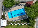 Awesome aerial shot of the pool 